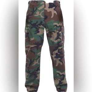 Woodland Camo Rip-Stop Cargo Pants - Men’s 2XL